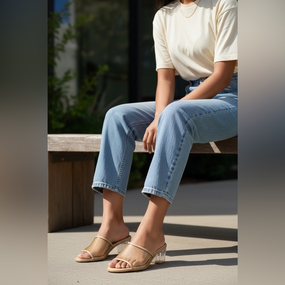 Karl Lagerfeld Shoes - Karl Lagerfeld Paris Felda Clear Slip-on Slide Sandals